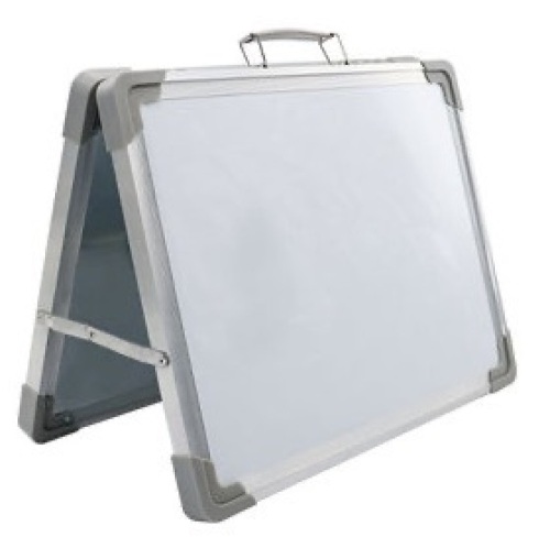 Small Dry Erase Foldable Portable Mini Easel Double Sided Whiteboard - Lot 254