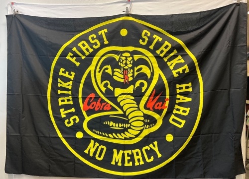 Large Wall Tapestry - Cobra Kai - Lot 279