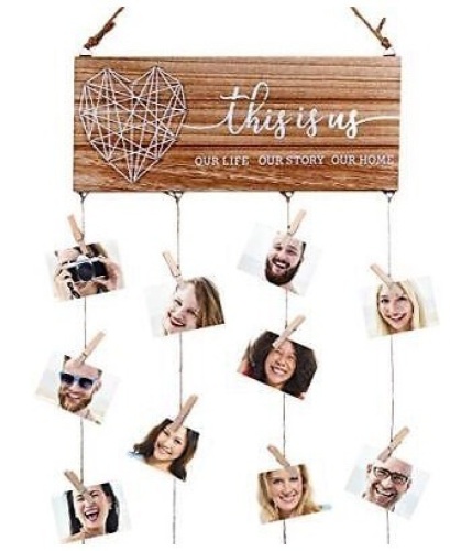 Wooden Hanging Photo Display, This Is Us - Lot 288