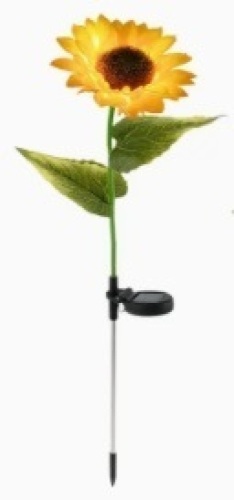 Sunflower Solar Garden Decor Yard Stake, 3 pk - Lot 290