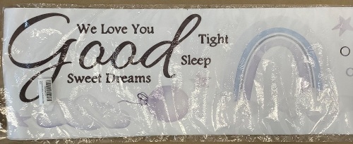 Lot of (3) Rolls of Wall Stickers, Good Night Theme - Lot 292