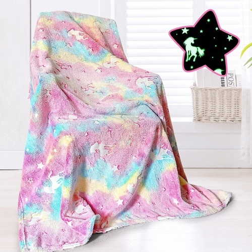 Glow in The Dark Unicorn Blanket - Lot 454