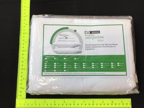 600 Thread Count Egyptian Cotton Twin Flat Sheet - Lot 46