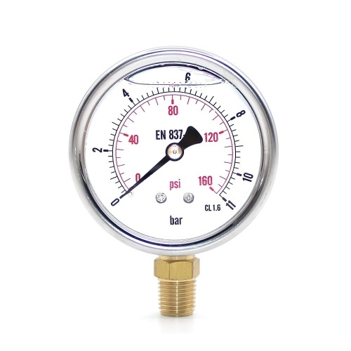 Set of 3 Beauthom 2-1/2" Pressure Gauge for Pool Filter Water Pump (0-160psi) - Lot 293