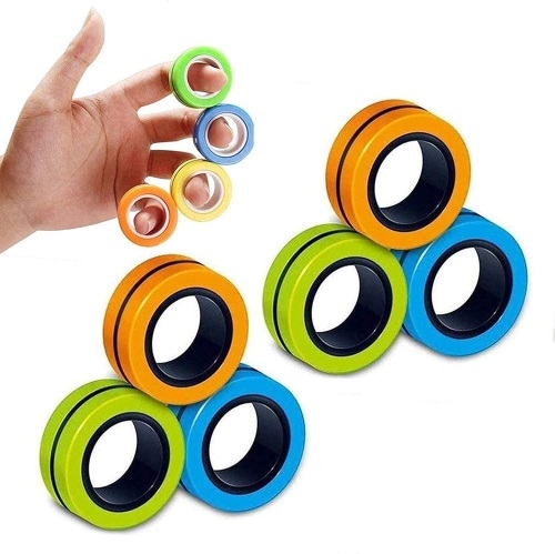 6PCS Magnetic Rings Fidget Toys - Lot 397