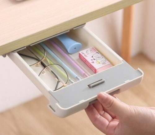 Lot of (2) Under Desk Pencil Storage - Lot 417