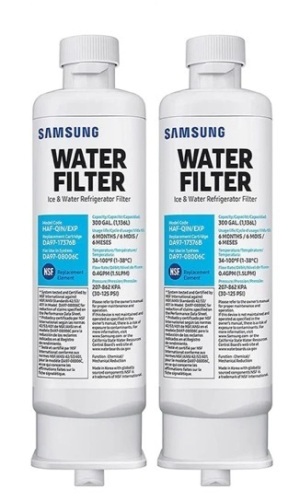Lot of (2) Samsung DA97-17376B Replacement Refrigerator Water Filters - Lot 133