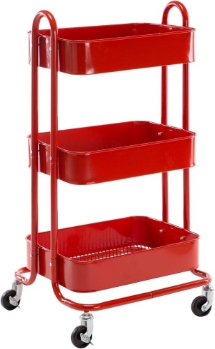 Walsport 3 Tier Metal/ Mesh Rolling Cart - Lot 203