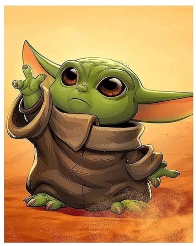 5D Baby Yoda Diamond Painting Kit - Lot 225
