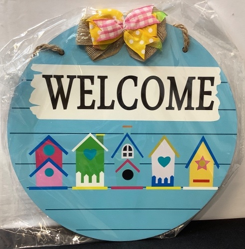 Wooden Welcome Door Hanger - Lot 232