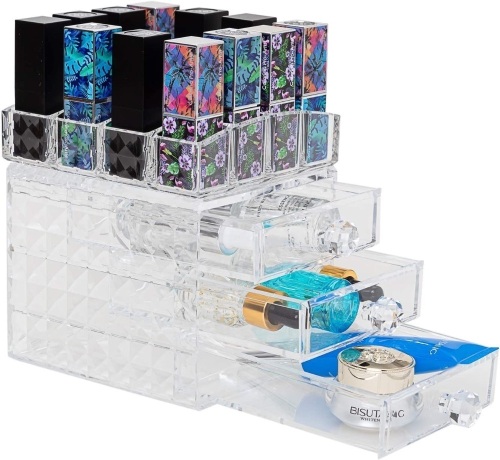 Lureme Clear Acrylic Makeup Organizer - Lot 273