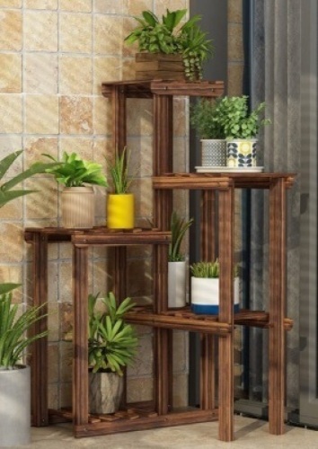 Corner Plant Stand Shelf - Lot 73