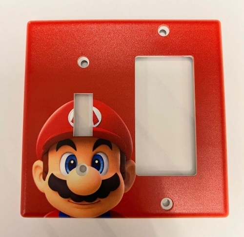 Super Mario Light Switch Plate - Lot 199