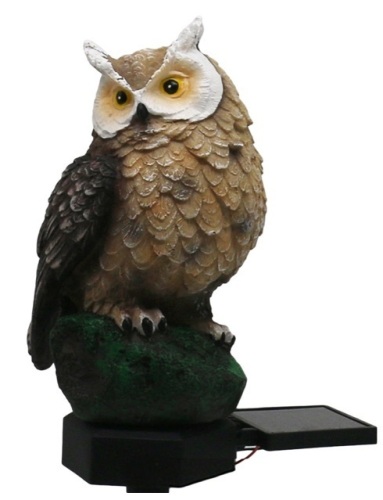 Solar Owl Light - Lot 420