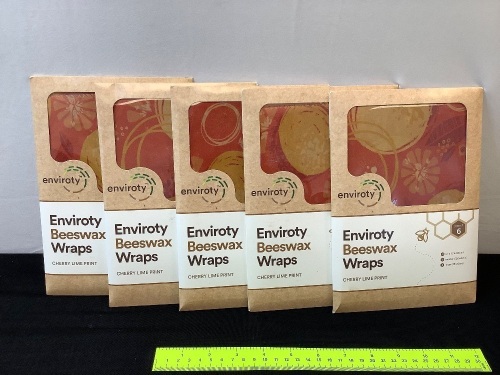 Lot of (5) 6 Packs of Beeswax Wraps - Lot 482