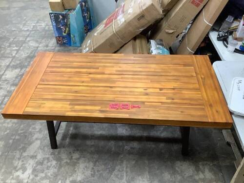 Indoor Outdoor Acacia Wood Dining Table - Lot 8017