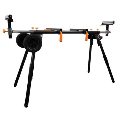 WEN MSA330 Collapsible Rolling Miter Saw Stand with 3 Onboard Outlets - Lot 8168