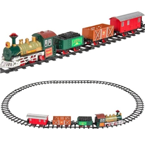 Kids Electric Railway Train Track Toy Play Set w/ Music, Lights - Lot 8337