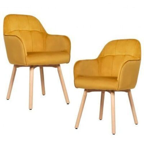 Set of 2 Mid-Back Accent Leisure Armchairs - Lot 209