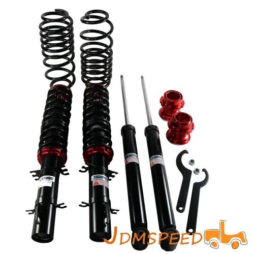 Coilover Struts Red Suspension Spring Kit For VW GOLF / GTI / JETTA MK4 99-05 - Lot 468