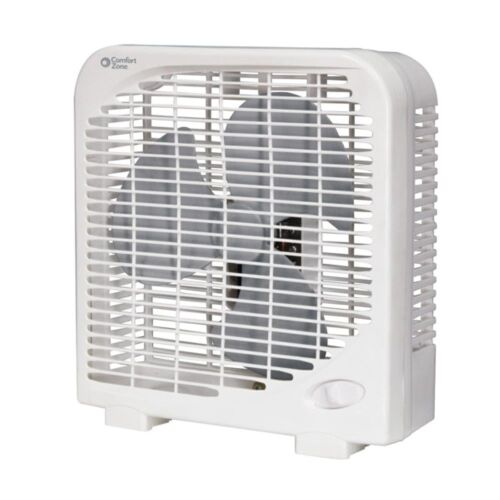 Case of (6) Comfort Zone 9" 2-Speed Portable Box Fan  - Lot 538