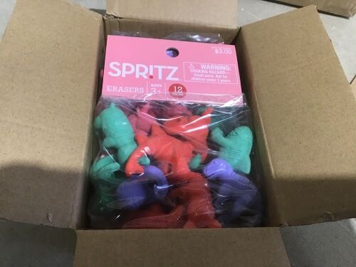 Case of (24) Spritz Animal Themed Erasers, 12 Ct - Lot 670