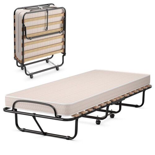 Portable Folding Bed with Mattress  - Lot 875