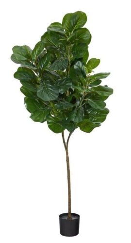 Nearly Natural 6’ Fiddle Leaf Fig Artificial Tree - Lot 906