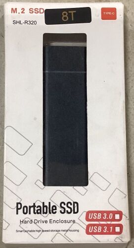 2TB Portable SSD w/ USB-C Cable - Lot 1175