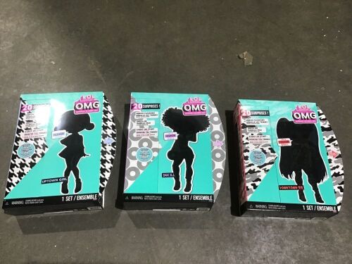 Case of (3) LOL Surprise Omg Fashion Doll With 20 Surprises Including Outfit and Accessories - Lot 115