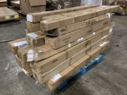 Pallet of Rolling Solar Pool Cover Reel Parts - Needs Crank & Wheels to Complete - Lot 658
