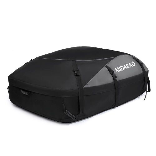  20 Cubic Ft, Car Cargo Bag Roof Top Carrier - Waterproof & Coated Zippers - for Cars with or Without Racks - Lot 312