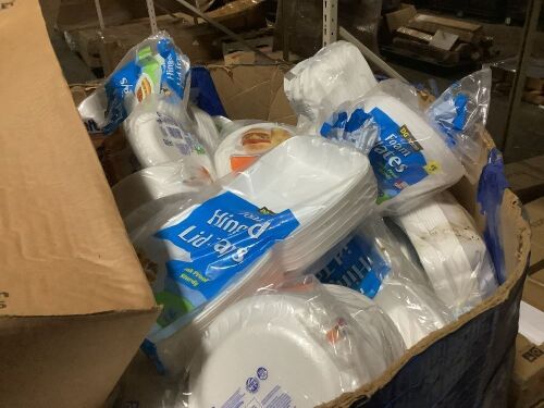 Pallet of Styrofoam Containers & Dinnerware - Mousey - Lot 507