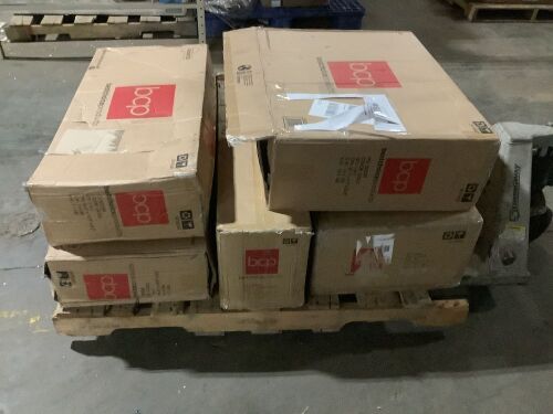 Pallet of Christmas Items; (3) Wreaths, Tree, & Lighted Reindeer w/ Sleigh - High Retail Value  - Lot 193