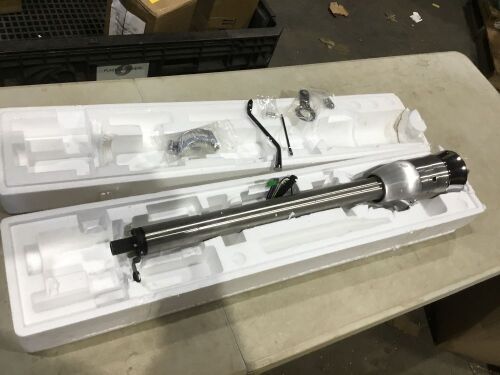 30" Auto Hot Rod Natural Stainless Steel Tilt Steering Column with 9 hole Adapter No Key - Lot 1113