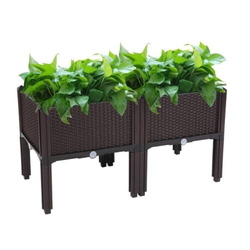 Plastic Raised Garden Bed, 2 pcs - Lot 650