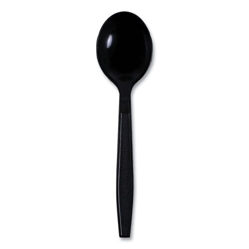 Case of Black Plastic Disposable Spoons, 2000 ct - Lot 241