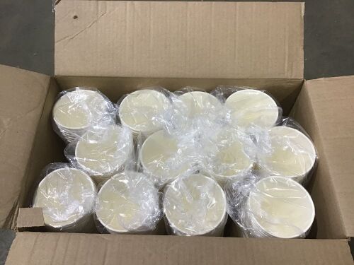 Case of 32oz Disposable Paper Cold Cups, 600 Ct  - Lot 1203