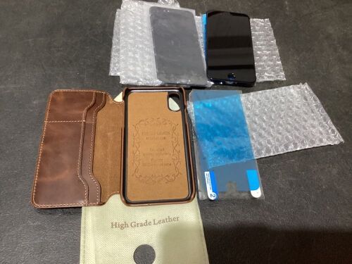Leather Iphone Case & 2 Replacement Screens, Unknown Model  - Lot 167