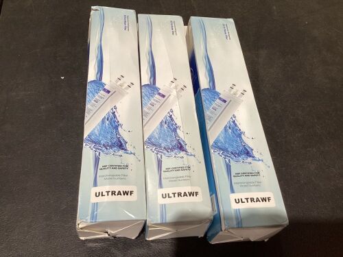 Lot of (3) Replacement Refrigerator Ice & Water Filter ULTRAWF - Lot 837