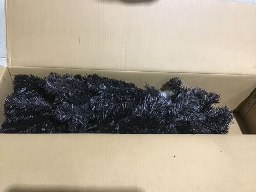 6' Black Artificial Pencil Holiday Christmas Tree  - Lot 1073