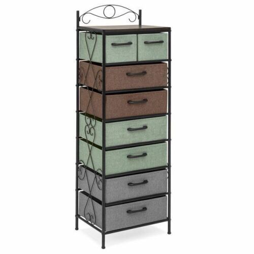 8-Drawer Storage Organization Tower Cabinet w/ Metal Frame, Polyester Drawers - Lot 1083