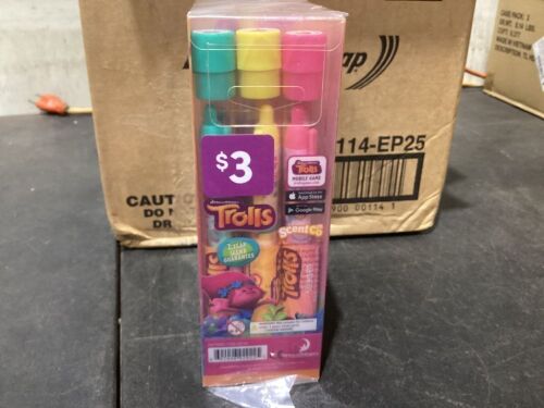 Case of DreamWorks Trolls 3-Pack Scented Pens - Lot 545