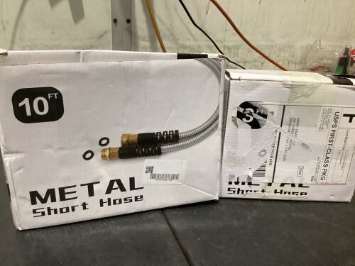 10' & 3' Metal Short Hoses - Lot 944