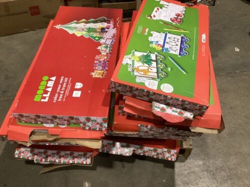 Lot of (15) Mondo Llama Color-Your-Own Train & Tree Kit - Lot 950