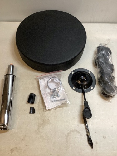 Adjustable Height Swivel Stool, Black, Missing Hardware - Lot 44