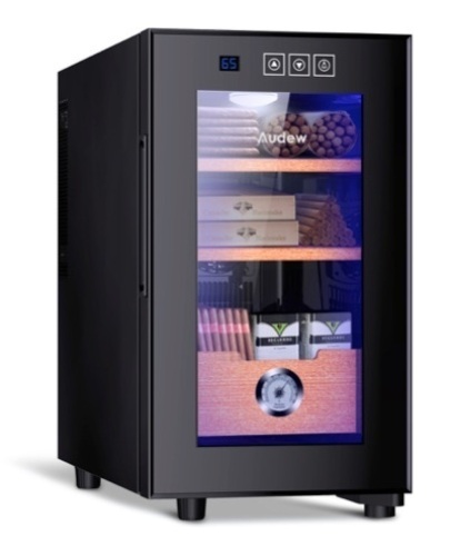 Audew JC-23C1 Electronic Humidor, Spanish Cedar Wood, 150 Capacity - Lot 75