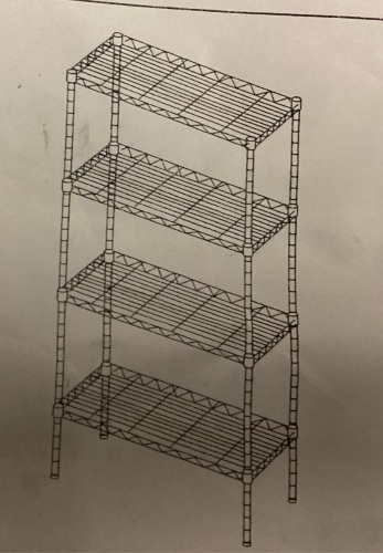 4-Tier Wire Shelving - Lot 92