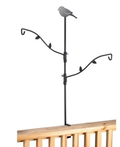 Stokes Select Bird Feeder Metal Deck Pole Kit w/ Two Adjustable Branches, Missing Bird Topper - Lot 313