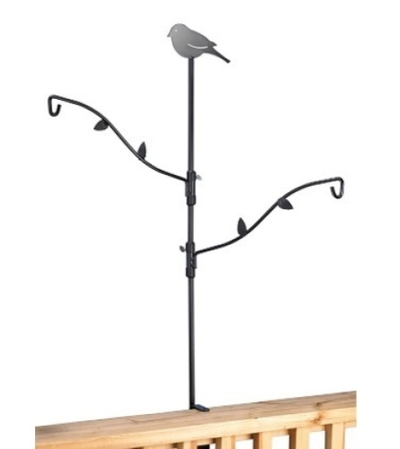 Bird Feeder Metal Deck Pole Kit with Two Adjustable Branches - Lot 321
